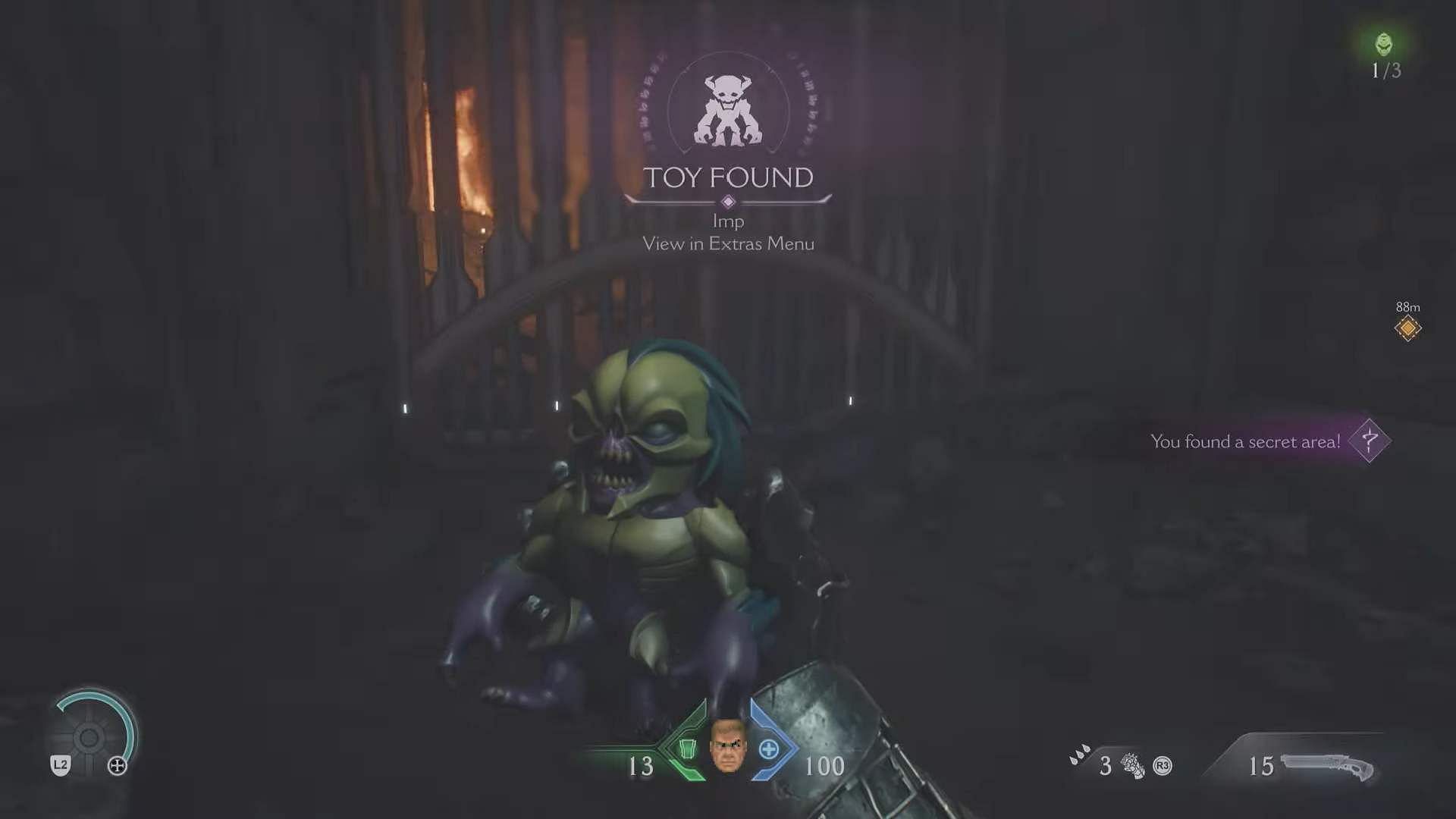 A still of Imp Toy collectible from the Village of Khalim mission (Image via Sportskeeda Gaming || Bethesda Softworks)